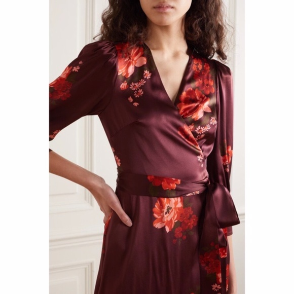 NEW Reformation Merrick Silk Dress Azusa Medium - Picture 4 of 17